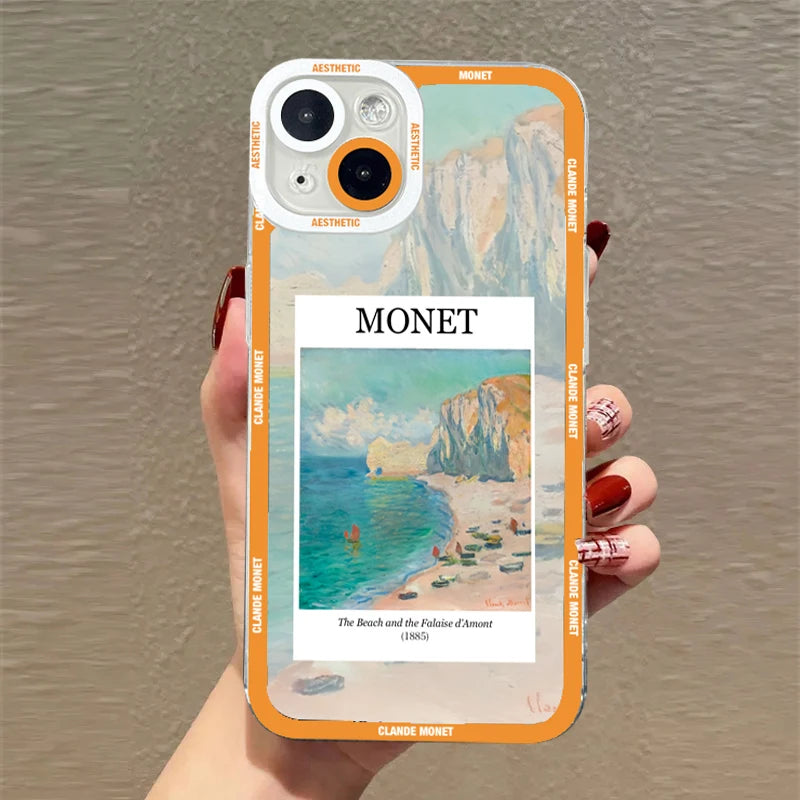 Claude Monet Arts Case For Samsung Galaxy S23 S22 S21 FE Plus Ultra Silicone A14 A34 A54 A13 A23 A33 A53 A32 A52 A52S 5G Cover
