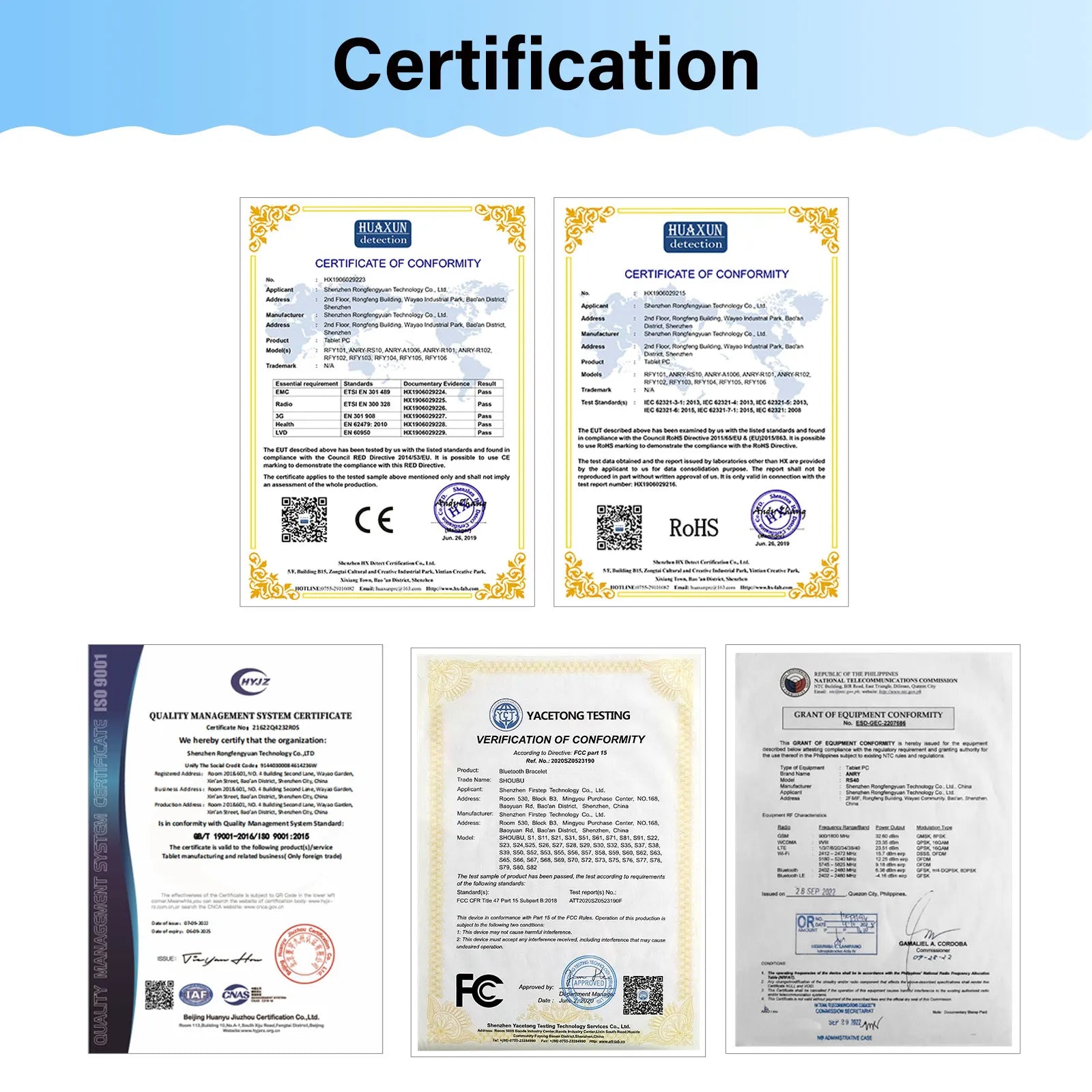 ANRY 10.95-inch HD Display Tablet Android 15 12GB RAM 128 ROM 2.4G/5G WiFi T606 Octa-Code 8000mAh Android Tablets with Case