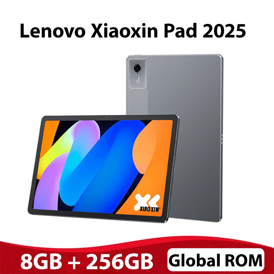Global ROM Lenovo Xiaoxin Pad 2025 11'' Tablet 128GB 256GB ROM MTK Dimensity 6300 2.5K Display 7040mAh Battery Dolby Atmos