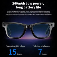 Smart Glasses 800W Pixel HD Camera Bluetooth Call Video Recording AI intelligent Real-time translation Object recognion Sunglass
