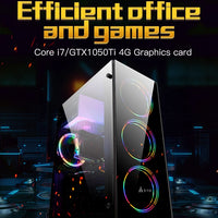 Aotesier Core i7 CPU Affordable Computer full set 8G/16G RAM 256GB SSD home office gaming pc desktop computer gamers  PC GAME