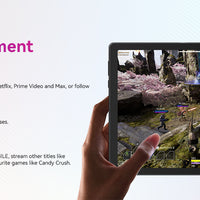 URAO 10 Inch Tablet Android 14 8GB(3+5 Expand) RAM 64GB ROM 1TB Expand 1280x800 IPS Screen 5000MAH Battery Dual Cameras WiFi 6