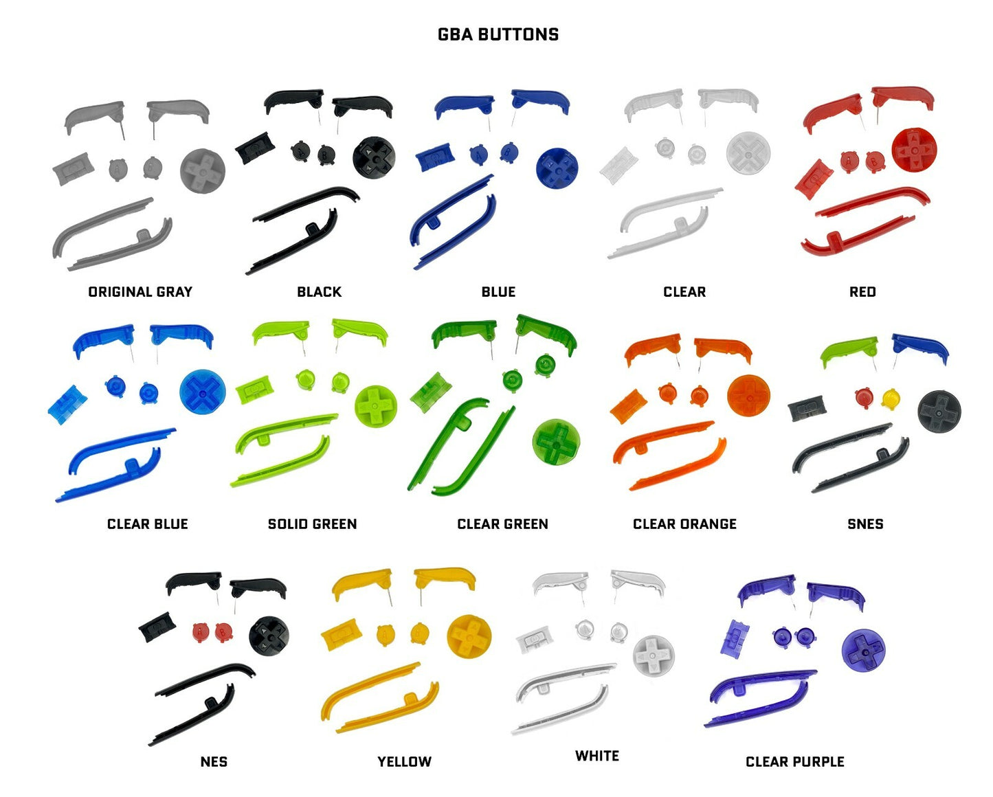 Nintendo Game Boy Advance GBA Backlight V5 IPS LCD System PICK YOUR COLOR