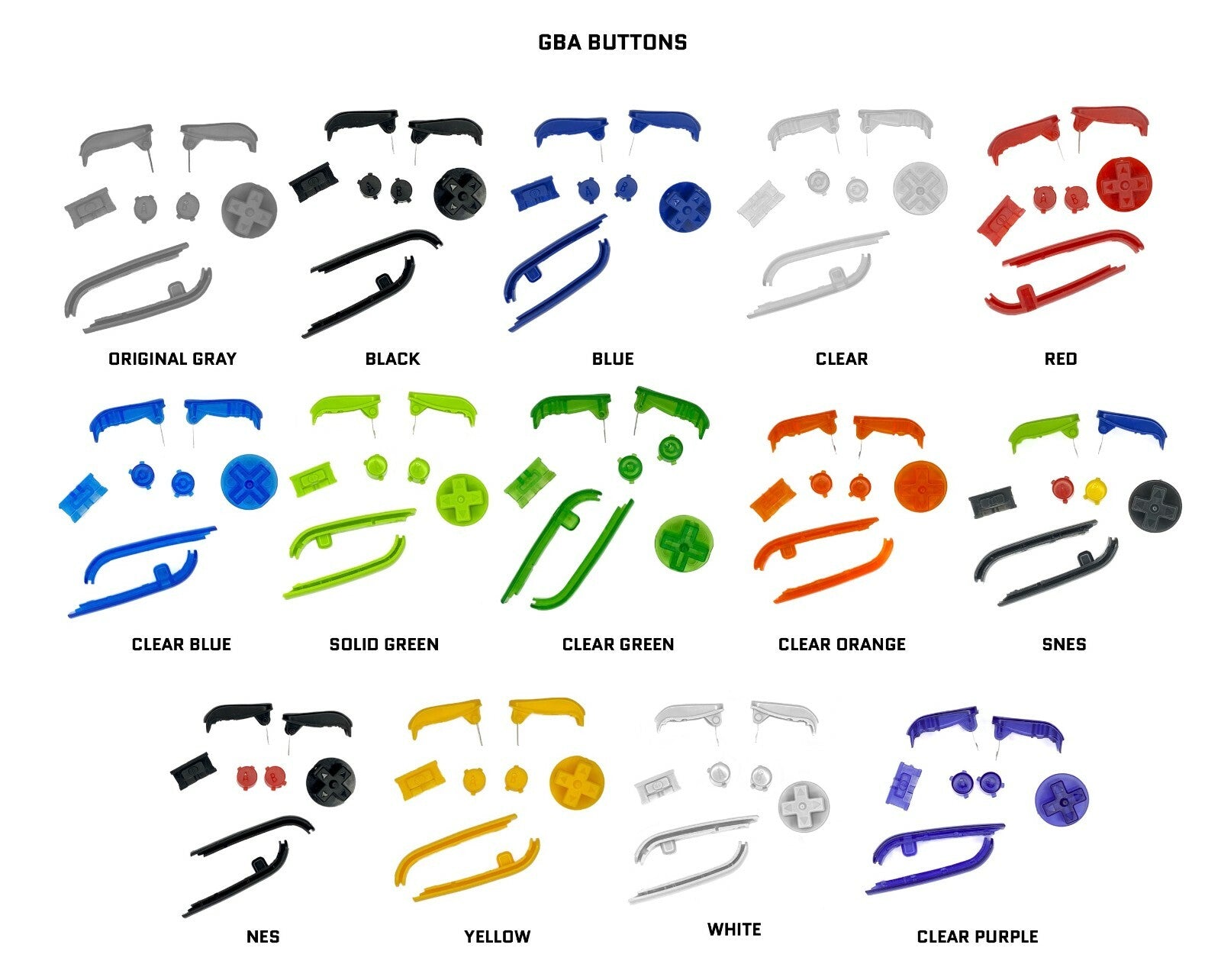 Nintendo Game Boy Advance GBA Backlight V5 IPS LCD System PICK YOUR COLOR