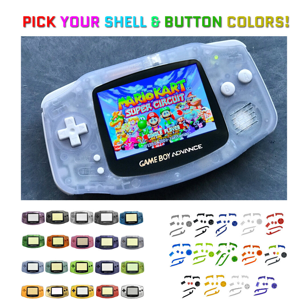 Nintendo Game Boy Advance GBA Backlight V5 IPS LCD System PICK YOUR COLOR
