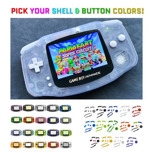 Nintendo Game Boy Advance GBA Backlight V5 IPS LCD System PICK YOUR COLOR