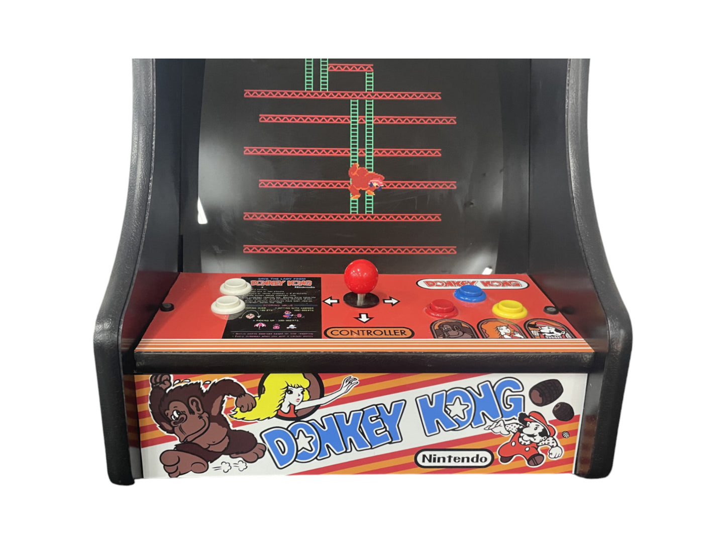 Donkey Kong Countertop Arcade Machine Upgraded with 60 Games
