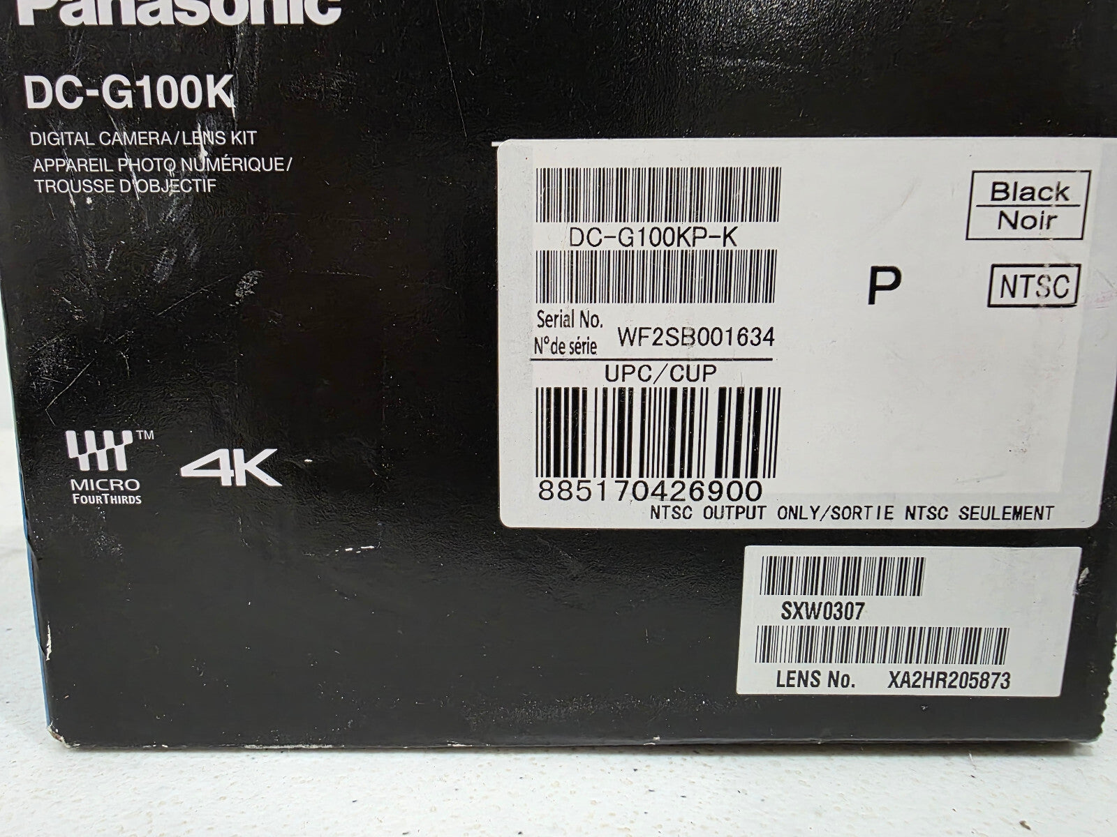 Panasonic LUMIX G100K 20.3MP Mirrorless Vlogging Camera - BRAND NEW.