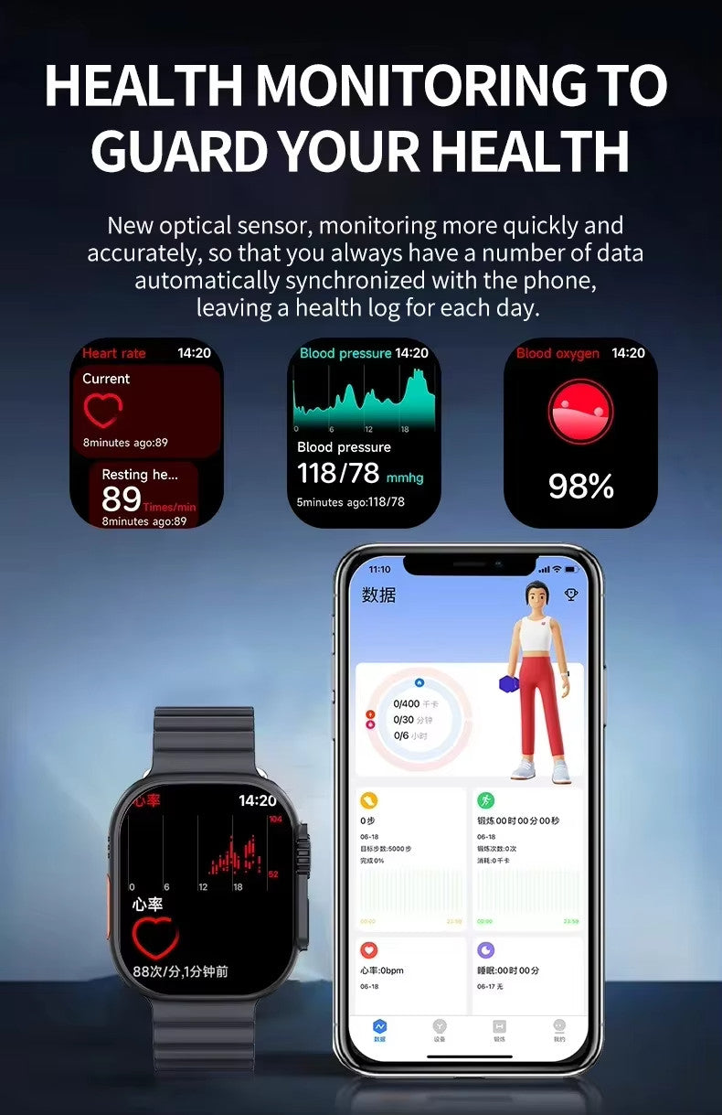 Military Rugged Smart Watch For Men (Call Receive/Dial) Tactical Fitness Tracker